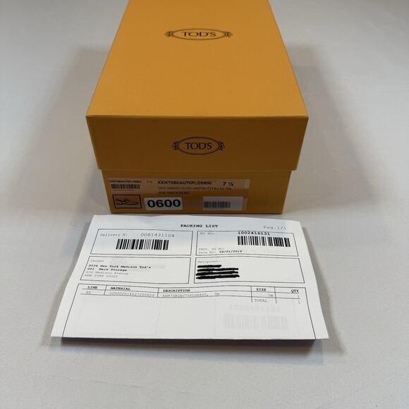 Tod’s MOCASSINO CUOIO DESTRUTTURATO Loafer 7.5UK/9US New Box Receipt MSRP $1,195 main image 7